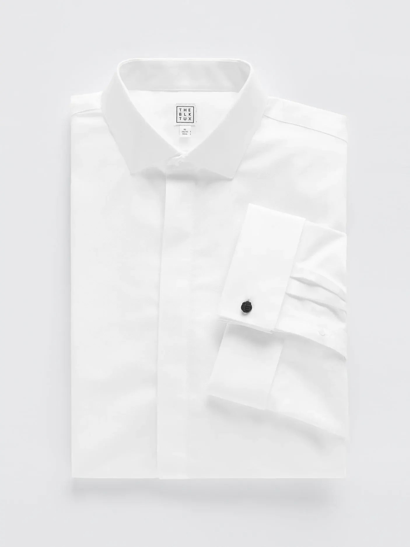 Cotton Fly-Front Dress Shirt