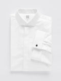 Cotton Fly-Front Dress Shirt